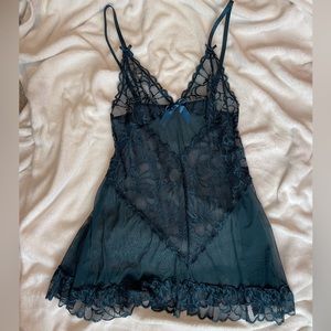 Frederick's of Hollywood Babydoll lingerie green 2XL XXL